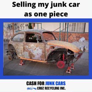 Selling-my-junk-car-as-one-piece